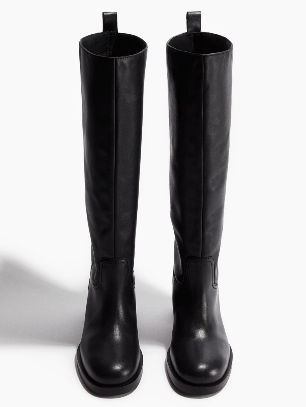 Brand New Premium Selection H&M Knee-High Leather Platform Boots- Size 9/40